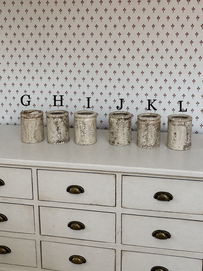 Aged & Crazed Rolltop Marmalade Stoneware Jars