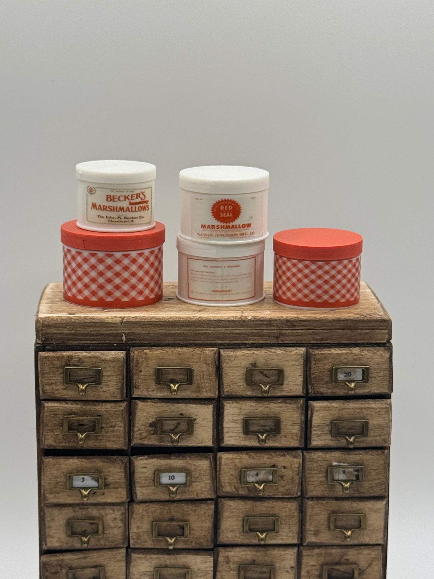 Vintage Red Tins