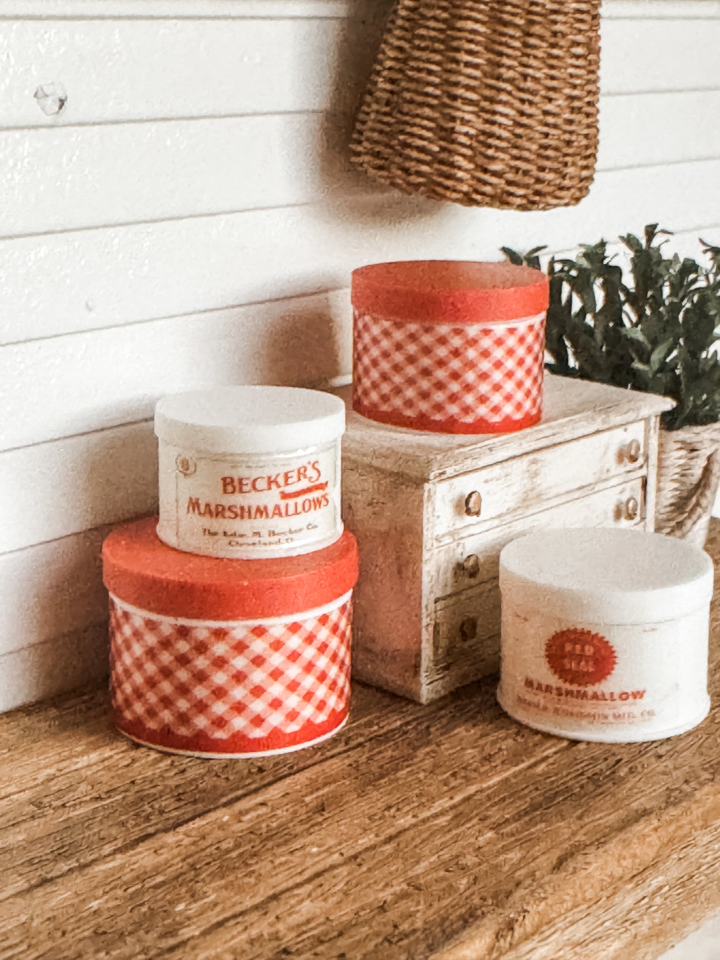 Vintage Red Tins