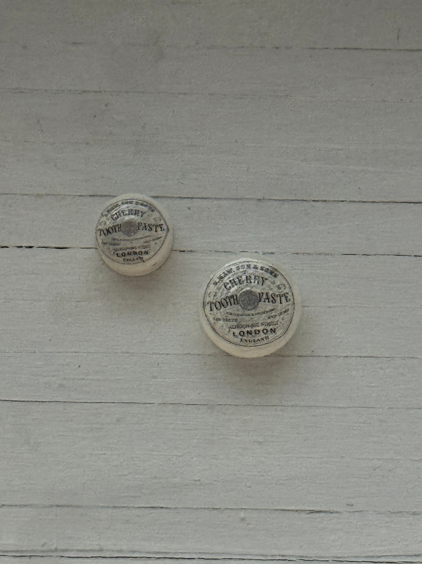 Lidded Advertising Pot (New)- (Individual) Cold Cream and Tooth Paste