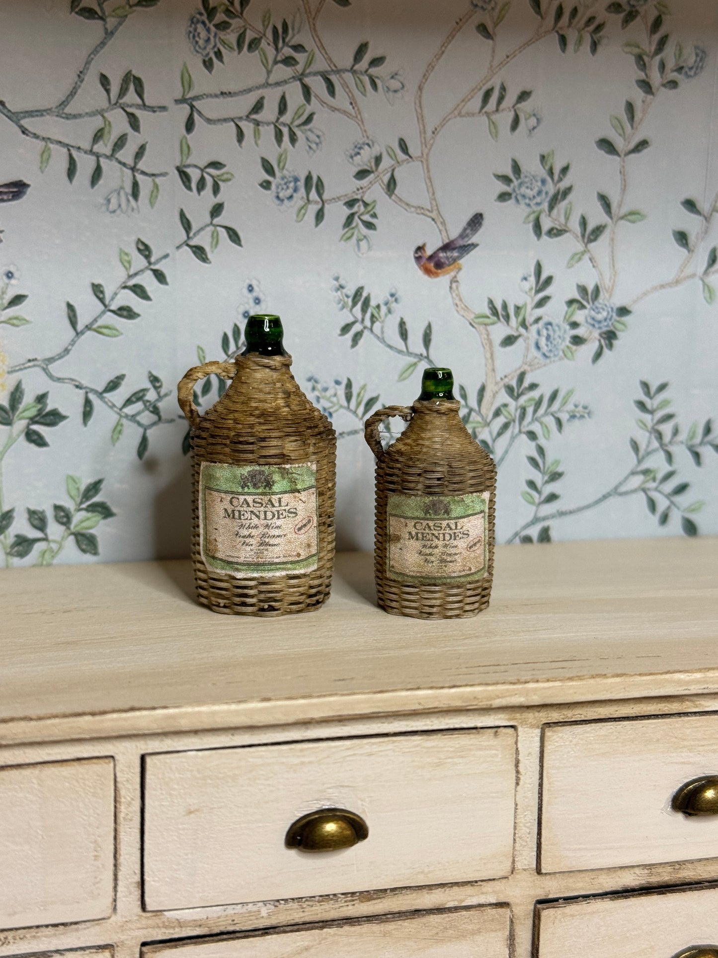 Wicker Demijohn with vintage label