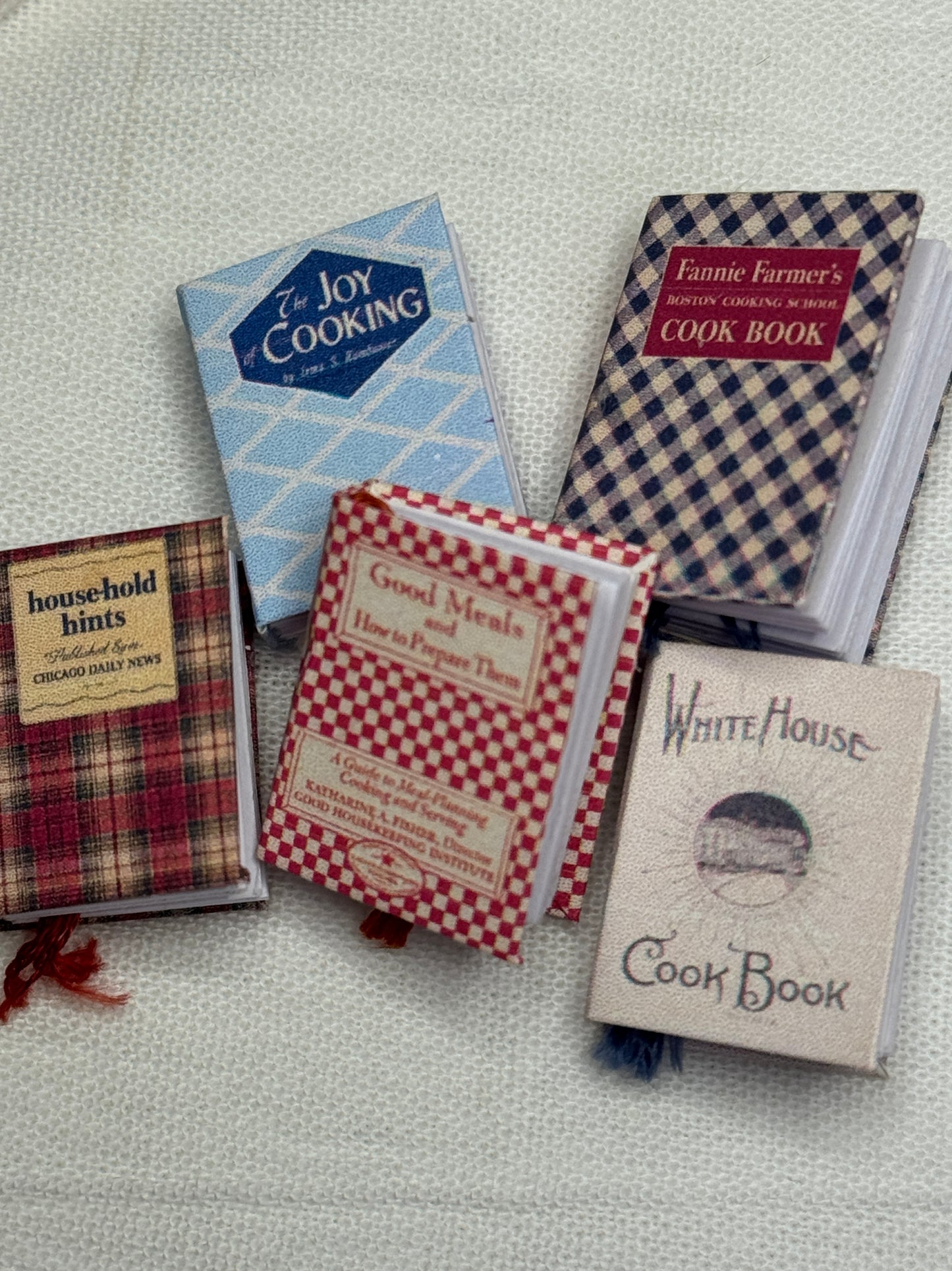 Vintage Inspired Miniature Cookbooks