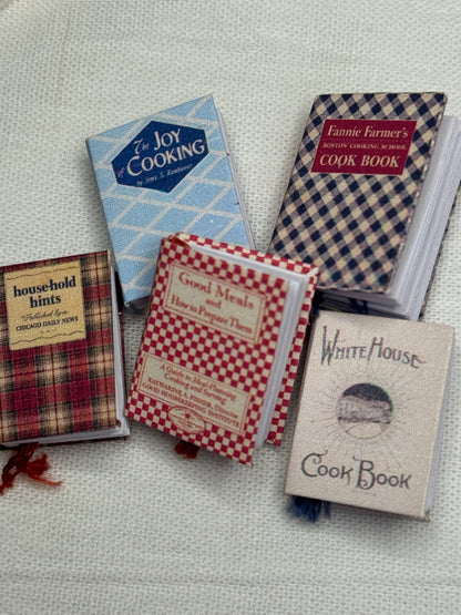 Vintage Inspired Miniature Cookbooks