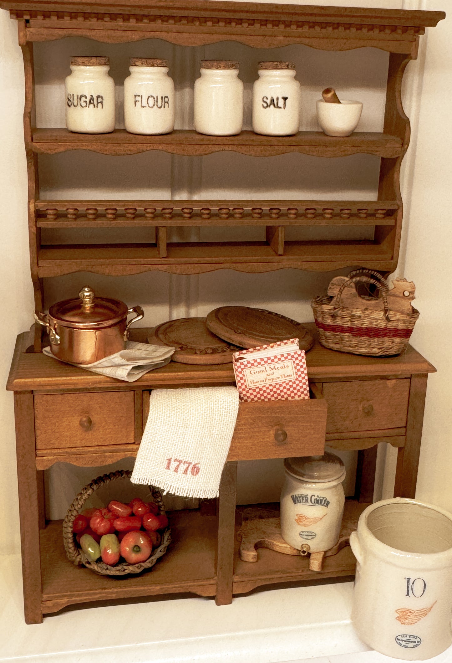 Miniature Patriotic Dish Towels or Napkin Set
