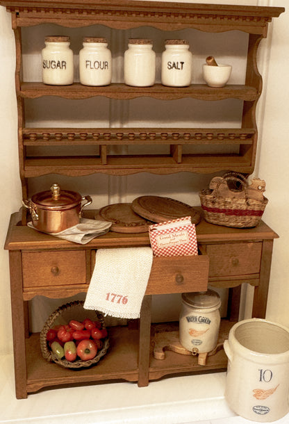 Miniature Patriotic Dish Towels or Napkin Set