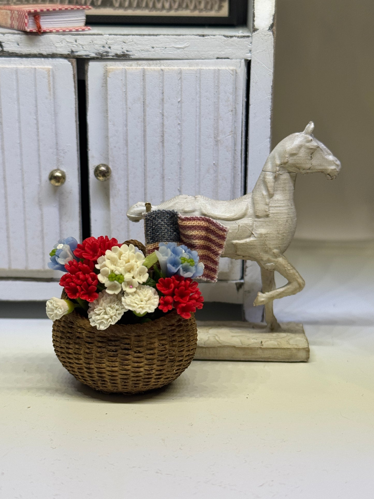 Vintage Inspired Miniature Horse Statue