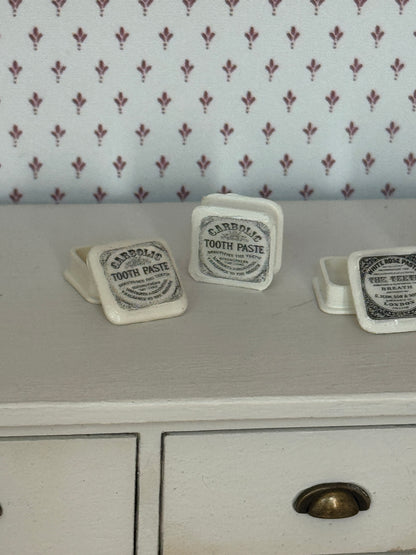 Vintage Advertising Pots - Toothpaste/Cold Cream