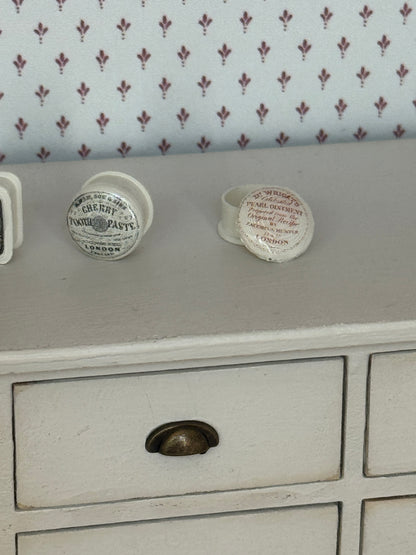 Vintage Advertising Pots - Toothpaste/Cold Cream
