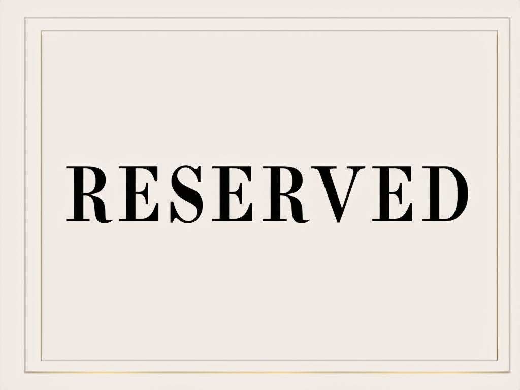 RESERVED for Jennifer